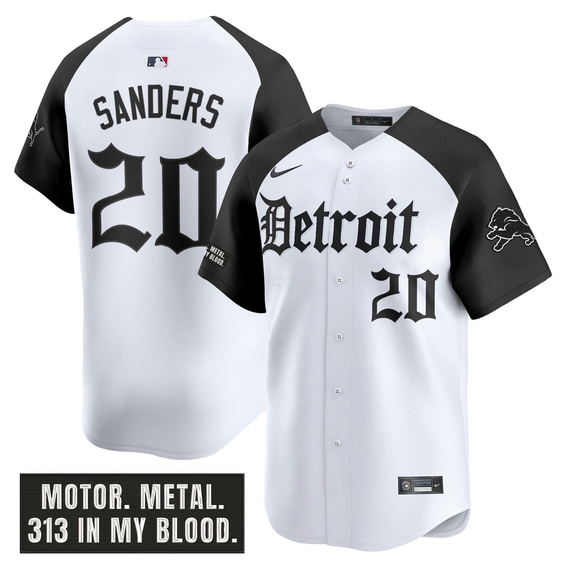 Camisa NFL Men’s Detroit ‘Motor Gothic Edition’ Vapor Premier Limited Jersey