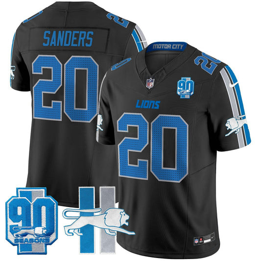 Camisa NFL Men’s Detroit Throwback 90th Year Patch Vapor Limited Jersey
