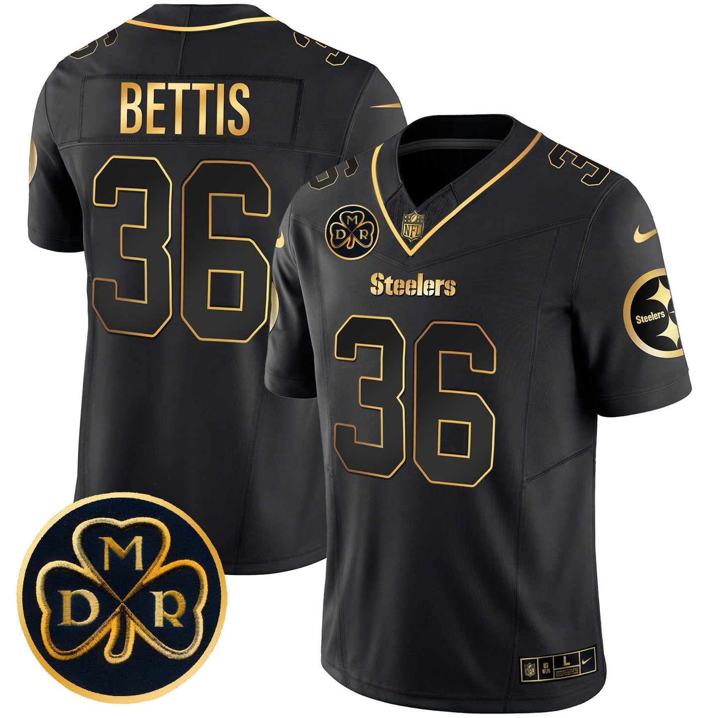 Camisa NFL Men’s DMR Patch Dourada Vapor Limited Jersey