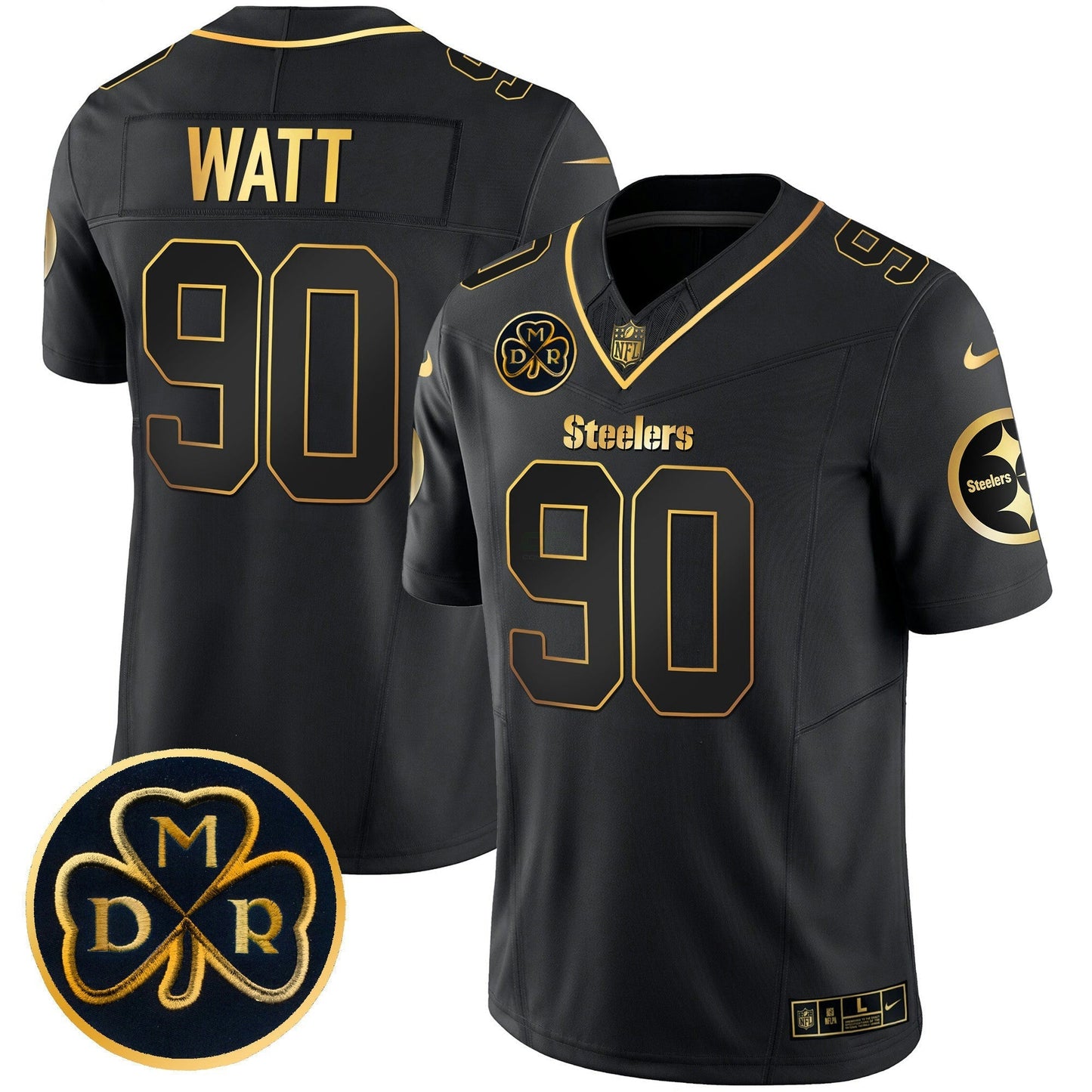 Camisa NFL Men’s DMR Patch Dourada Vapor Limited Jersey