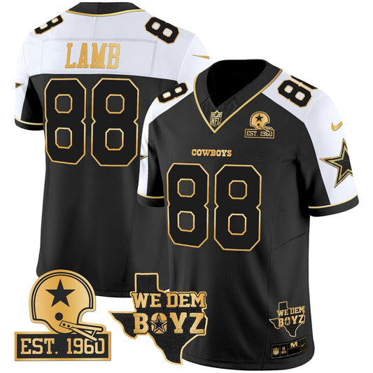 Camisa NFL Men’s Est. 1960 & We Dem Boyz Patch Dourada Vapor Limited Jersey V2