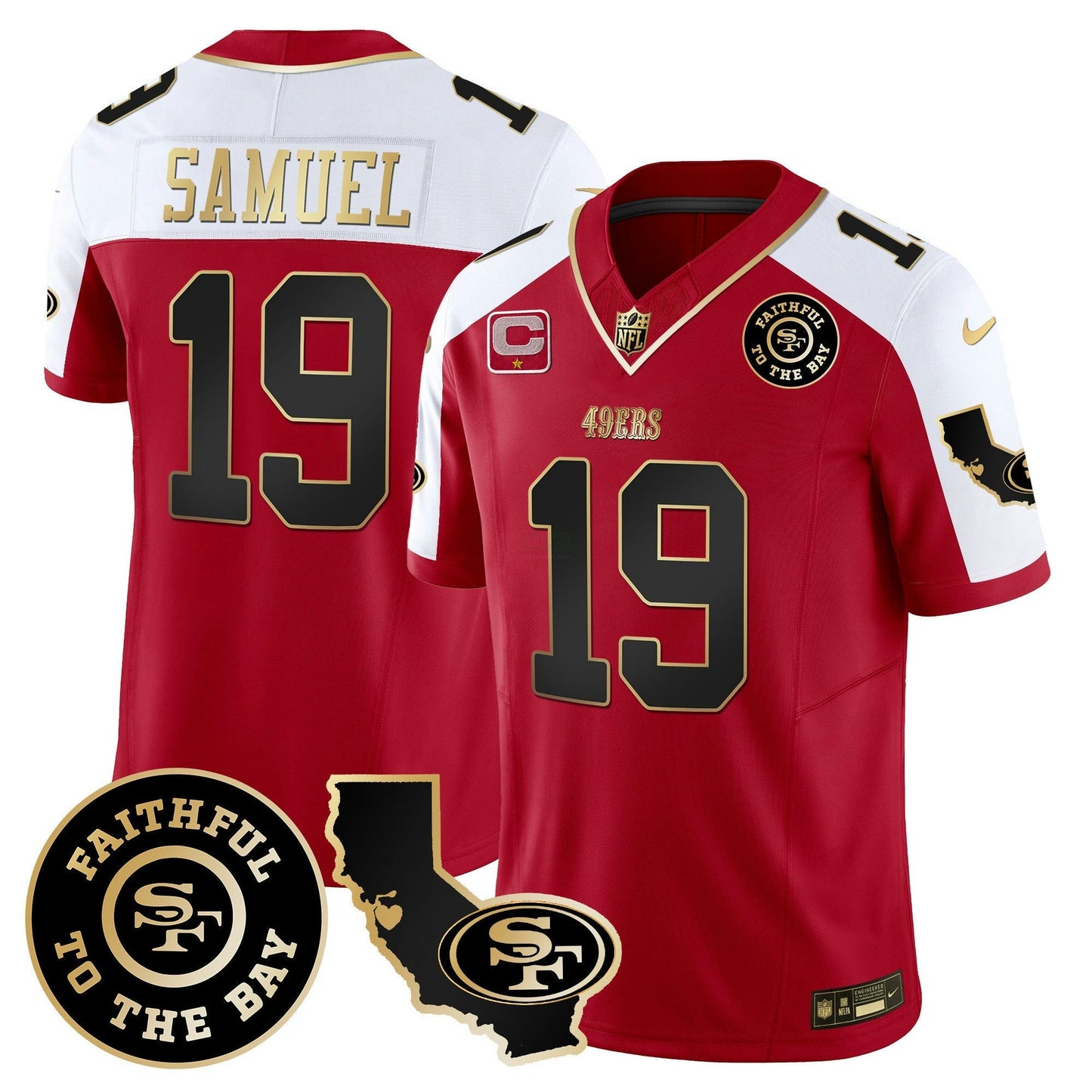 Camisa NFL Men’s Faithful & California Patch Vapor Jersey