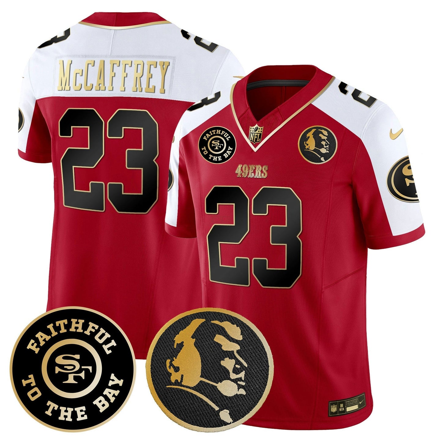 Camisa NFL Men’s Faithful & John Madden Patch Vapor Jersey