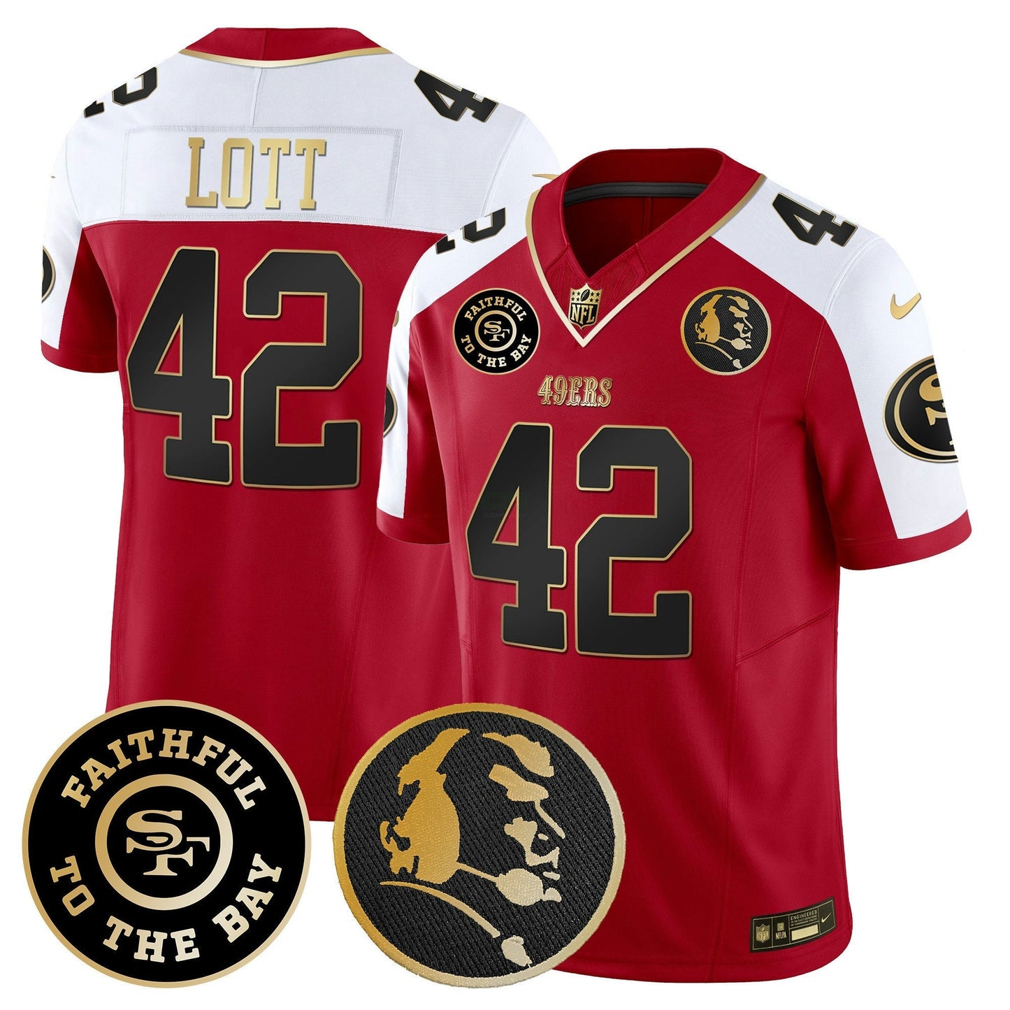 Camisa NFL Men’s Faithful & John Madden Patch Vapor Jersey