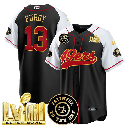 Camisa NFL Men’s Faithful & Super Bowl LVIII Dourada Patch Jersey
