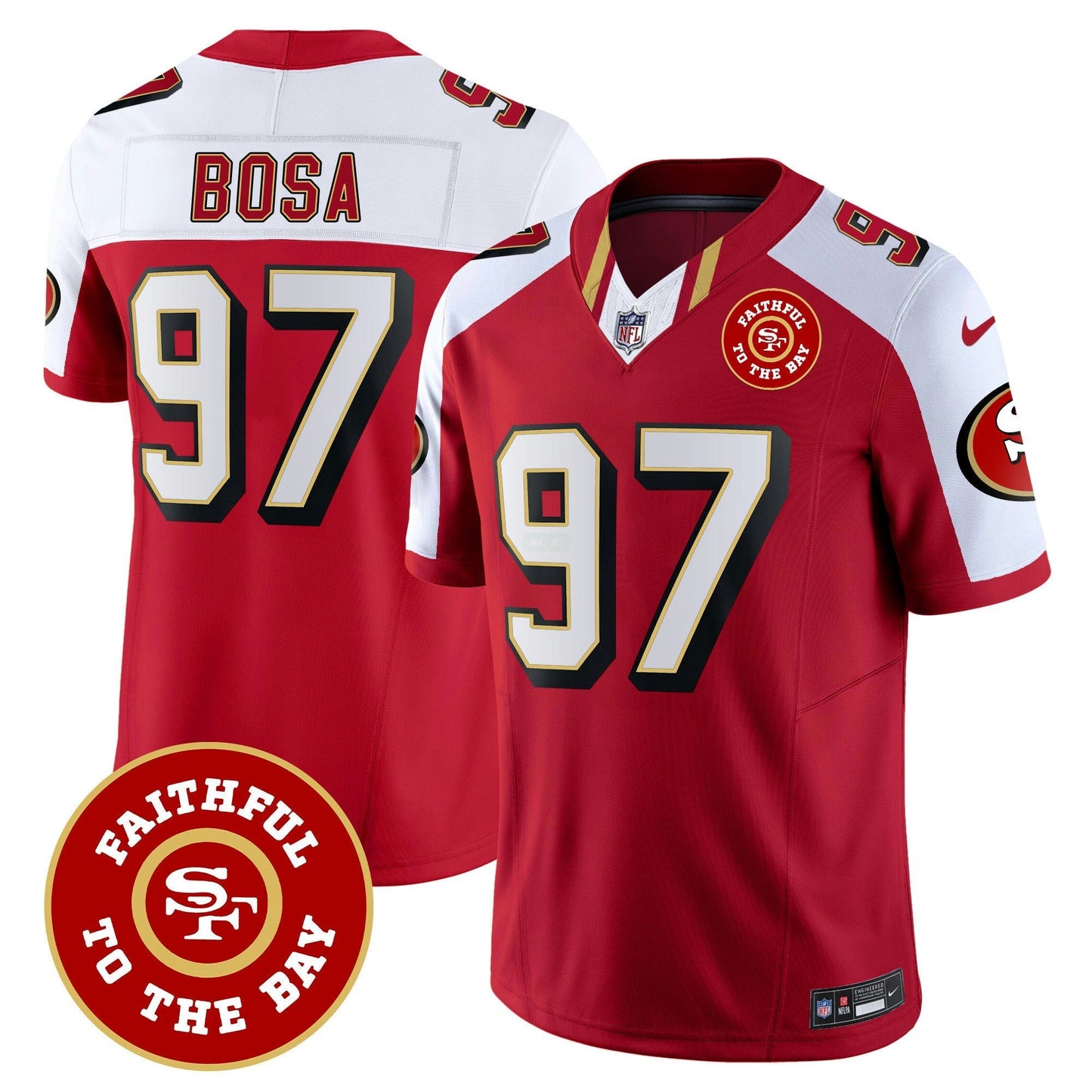 Camisa NFL Men’s Faithful To The Bay Patch Vapor Limited Jersey V9