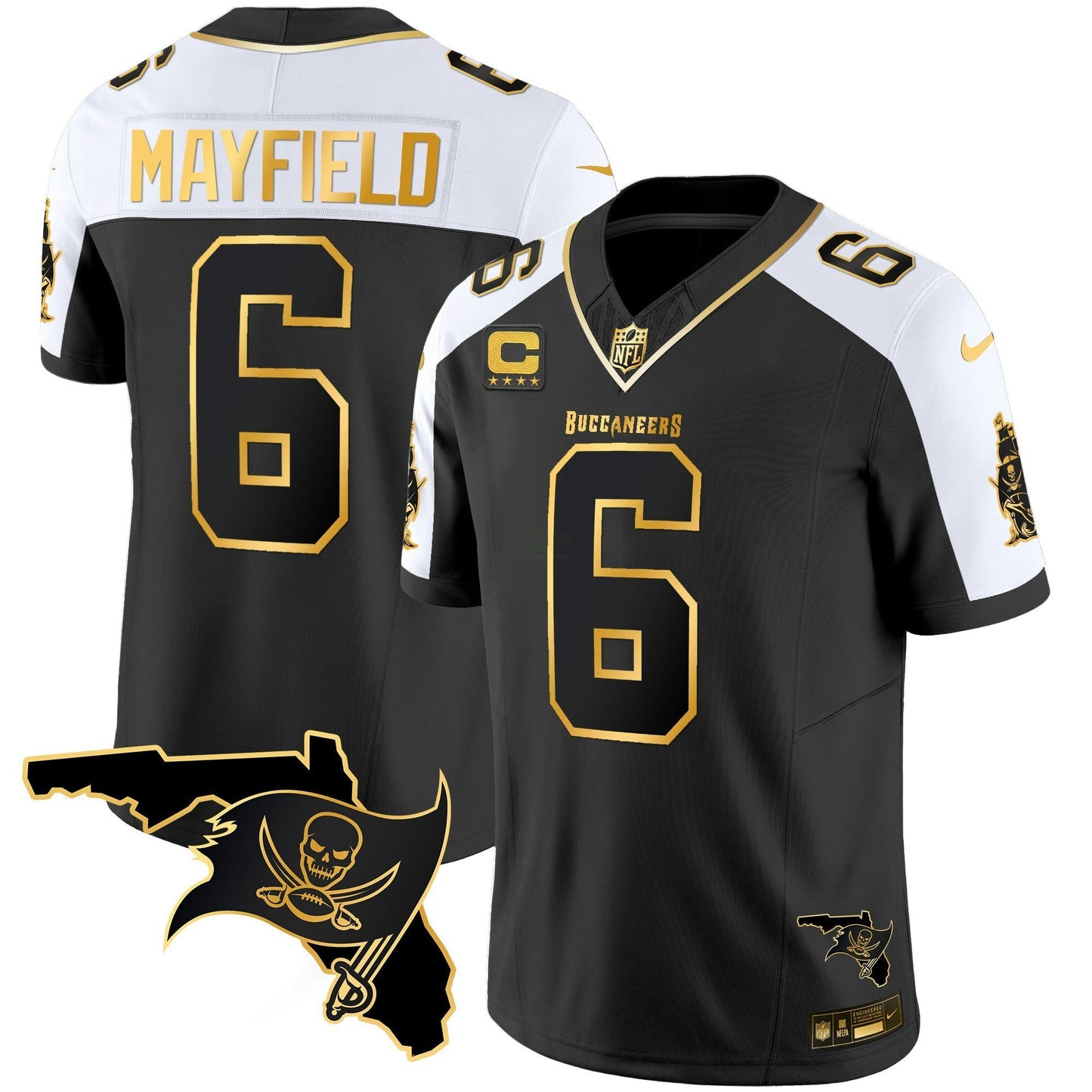 Camisa NFL Men’s Florida Patch Vapor Dourada Jersey – All Stitched – Nebswagg