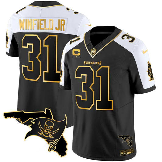 Camisa NFL Men’s Florida Patch Vapor Dourada Jersey – All Stitched – Nebswagg