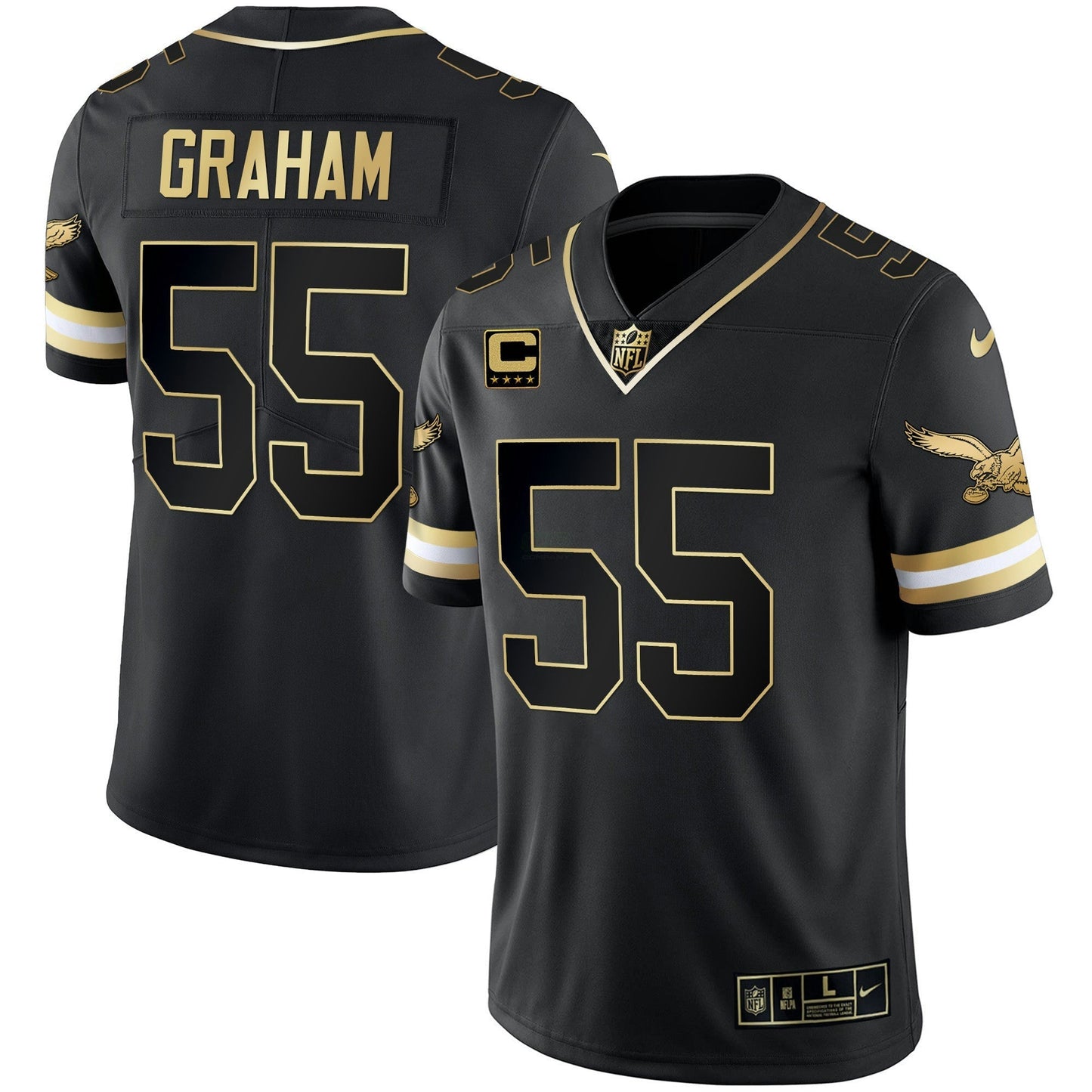 Camisa NFL Men’s Gold & Kelly Vapor Throwback Jersey