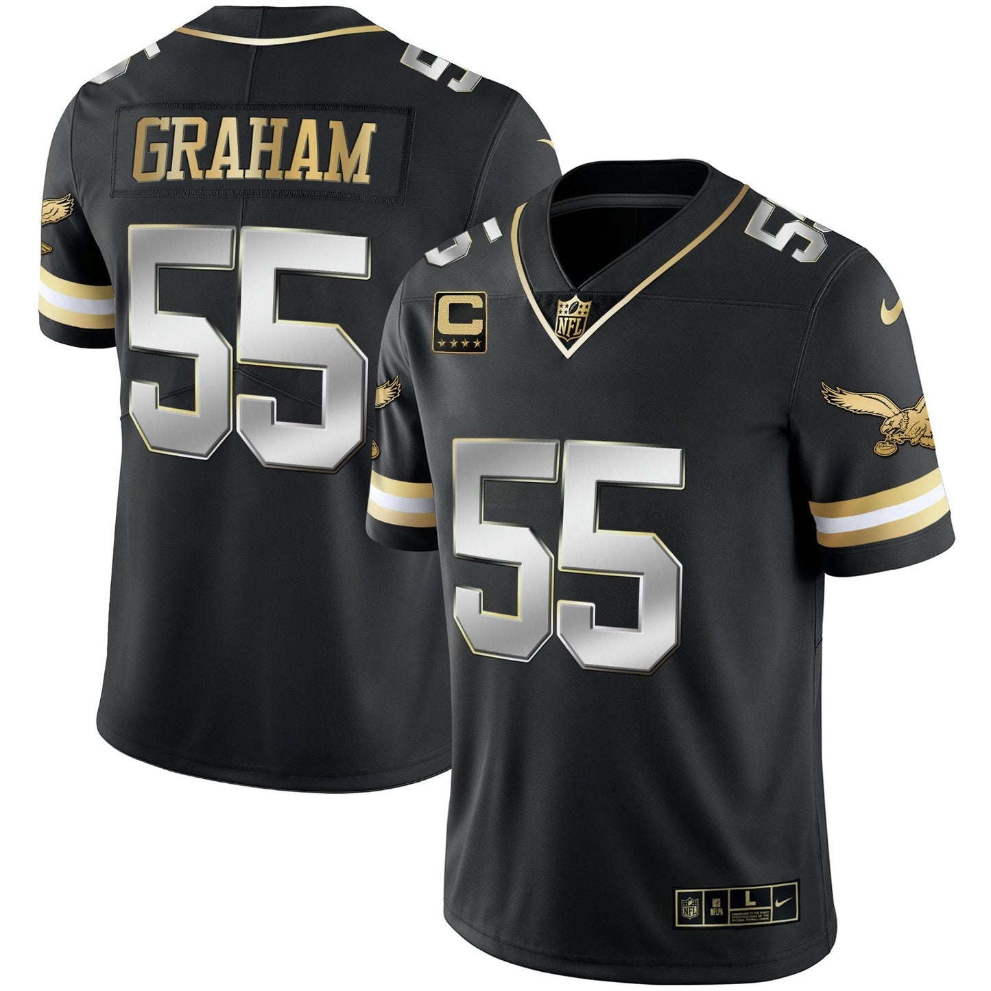 Camisa NFL Men’s Gold & Kelly Vapor Throwback Jersey