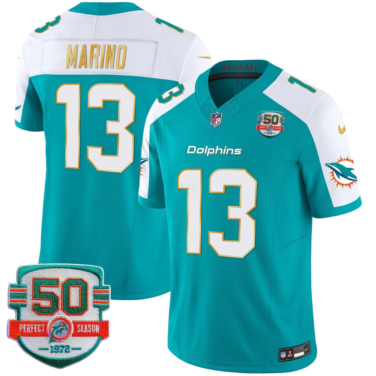 Camisa NFL Men’s Gold Trim Vapor Limited Jersey