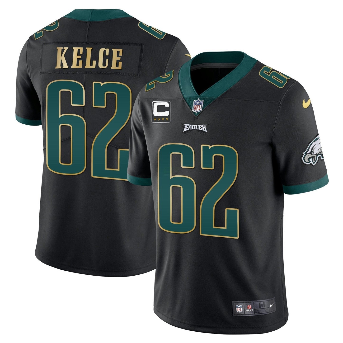 Camisa NFL Men’s Gold Trim Vapor Player Jersey