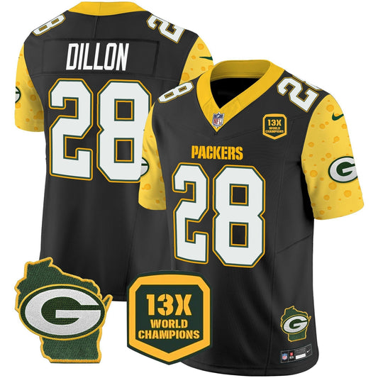 Camisa NFL Men’s Green Bay 2025 Cheese Vapor Limited Jersey