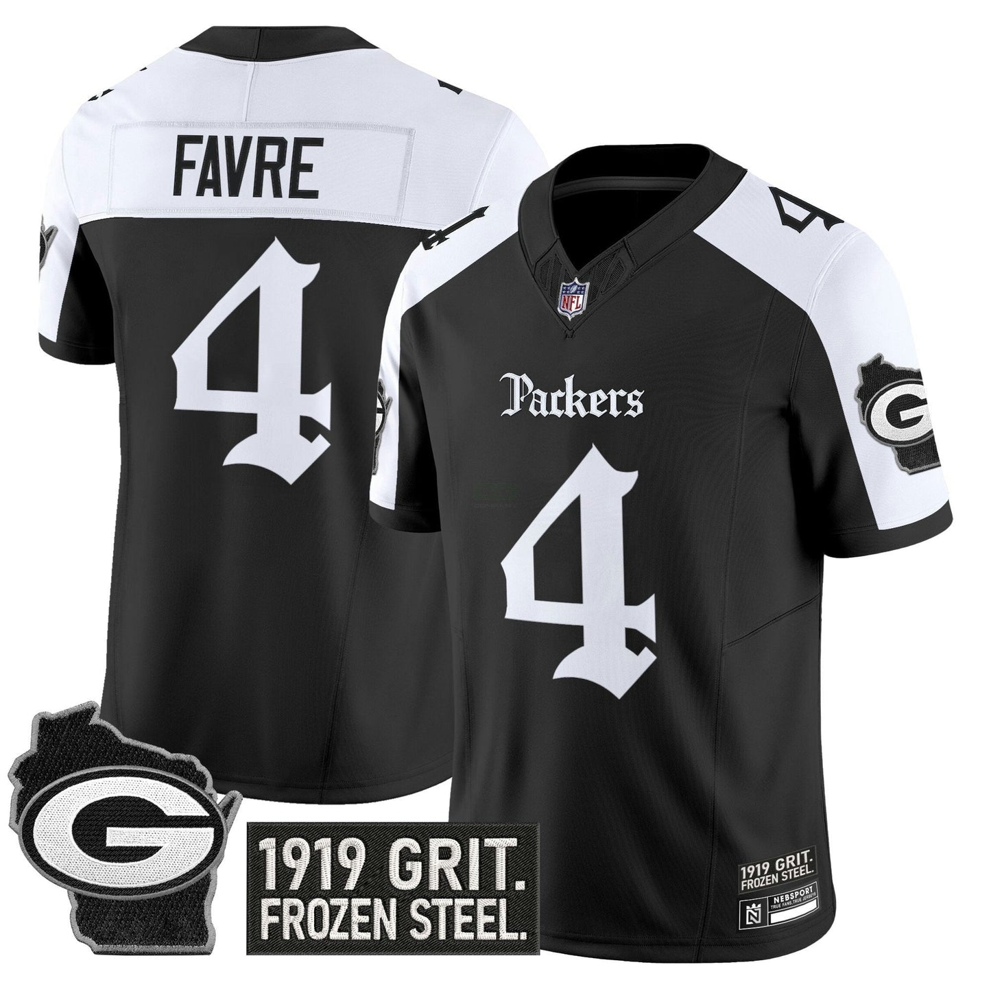 Camisa NFL Men’s Green Bay ‘Gothic Frozen Tundra Edition’ Vapor Limited Jersey