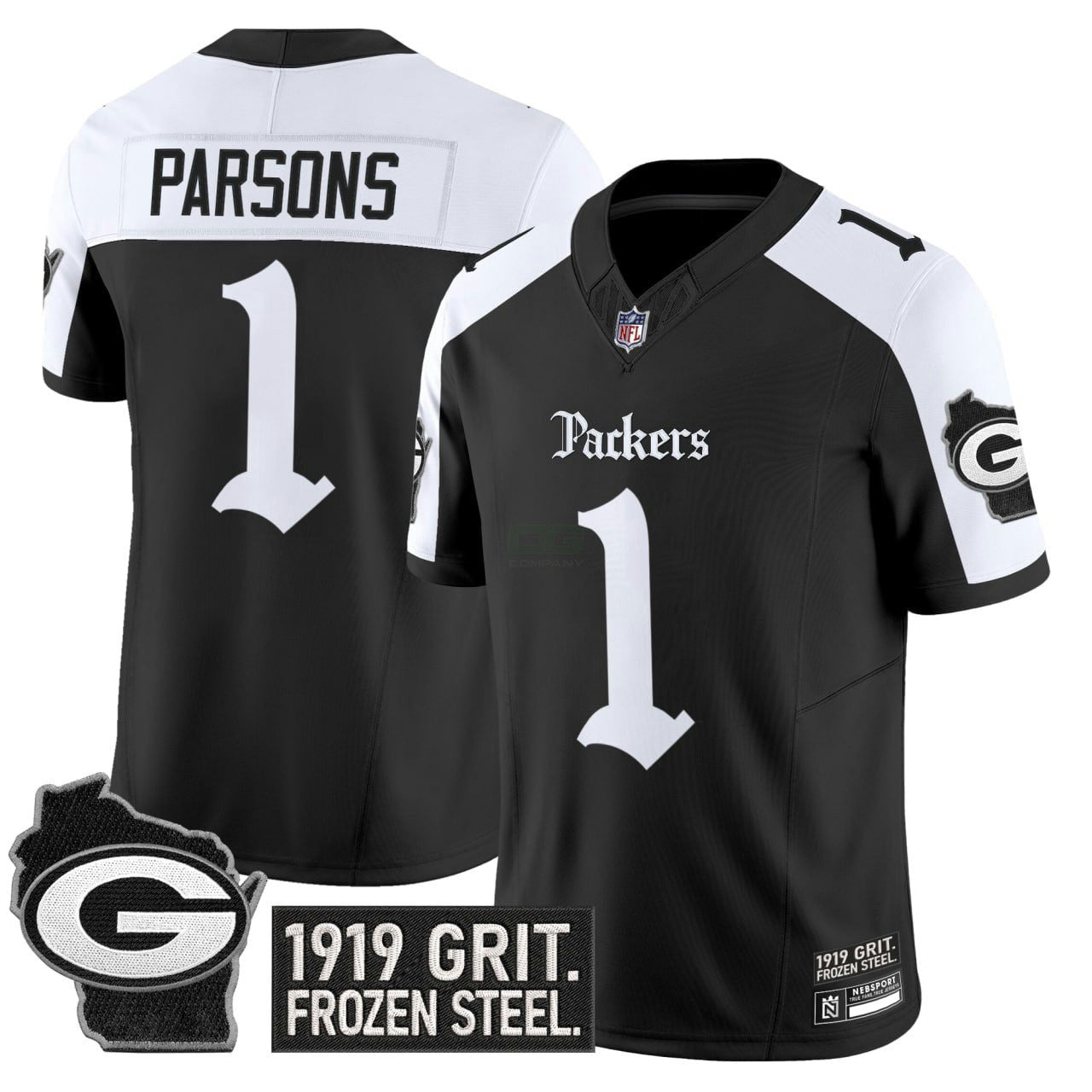Camisa NFL Men’s Green Bay ‘Gothic Frozen Tundra Edition’ Vapor Limited Jersey