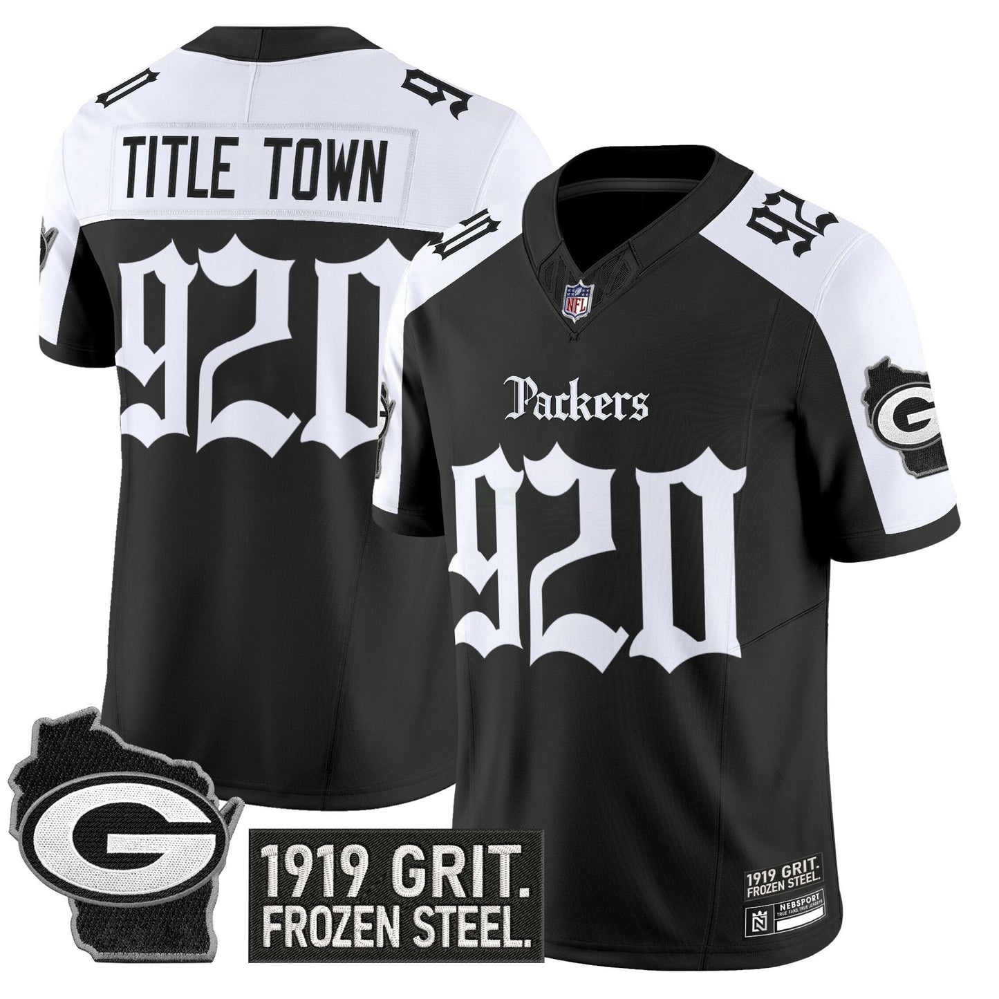 Camisa NFL Men’s Green Bay ‘Gothic Frozen Tundra Edition’ Vapor Limited Jersey