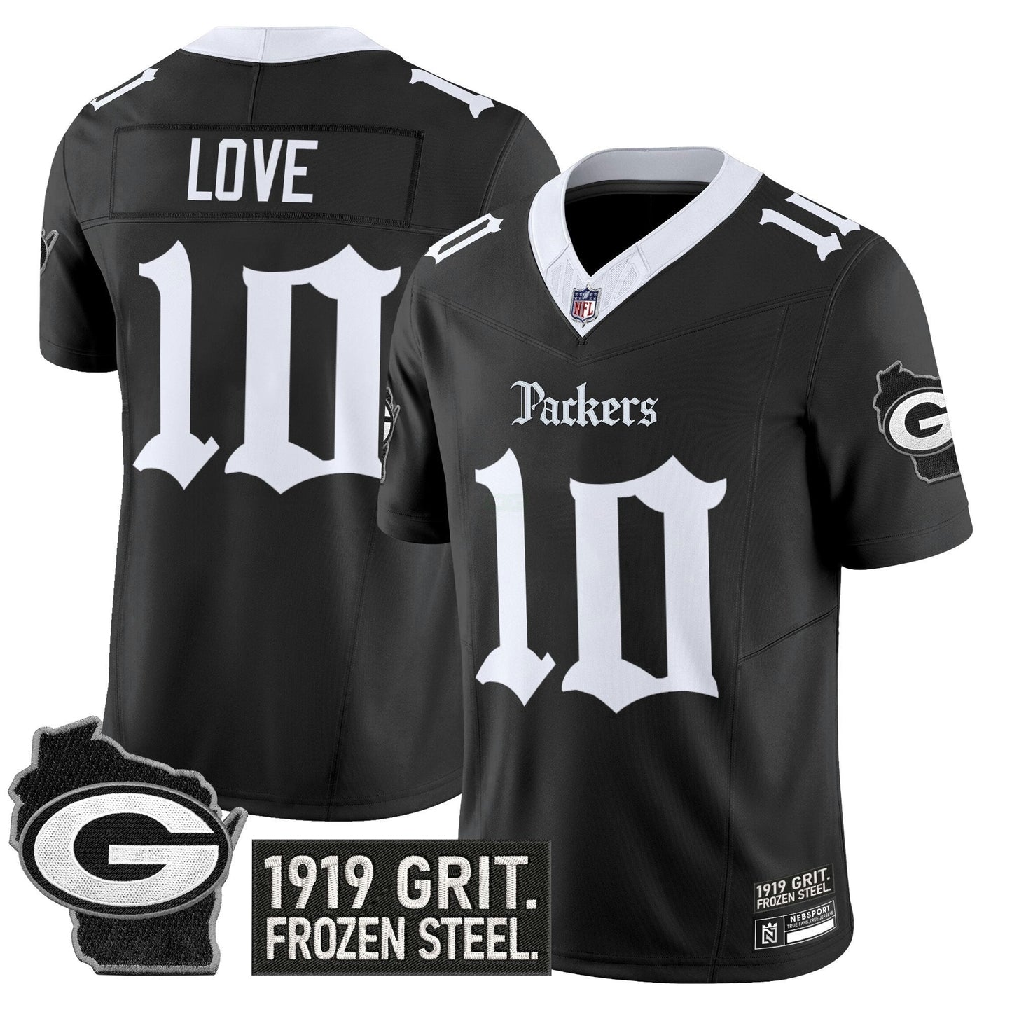 Camisa NFL Men’s Green Bay ‘Gothic Frozen Tundra Edition’ Vapor Limited Jersey