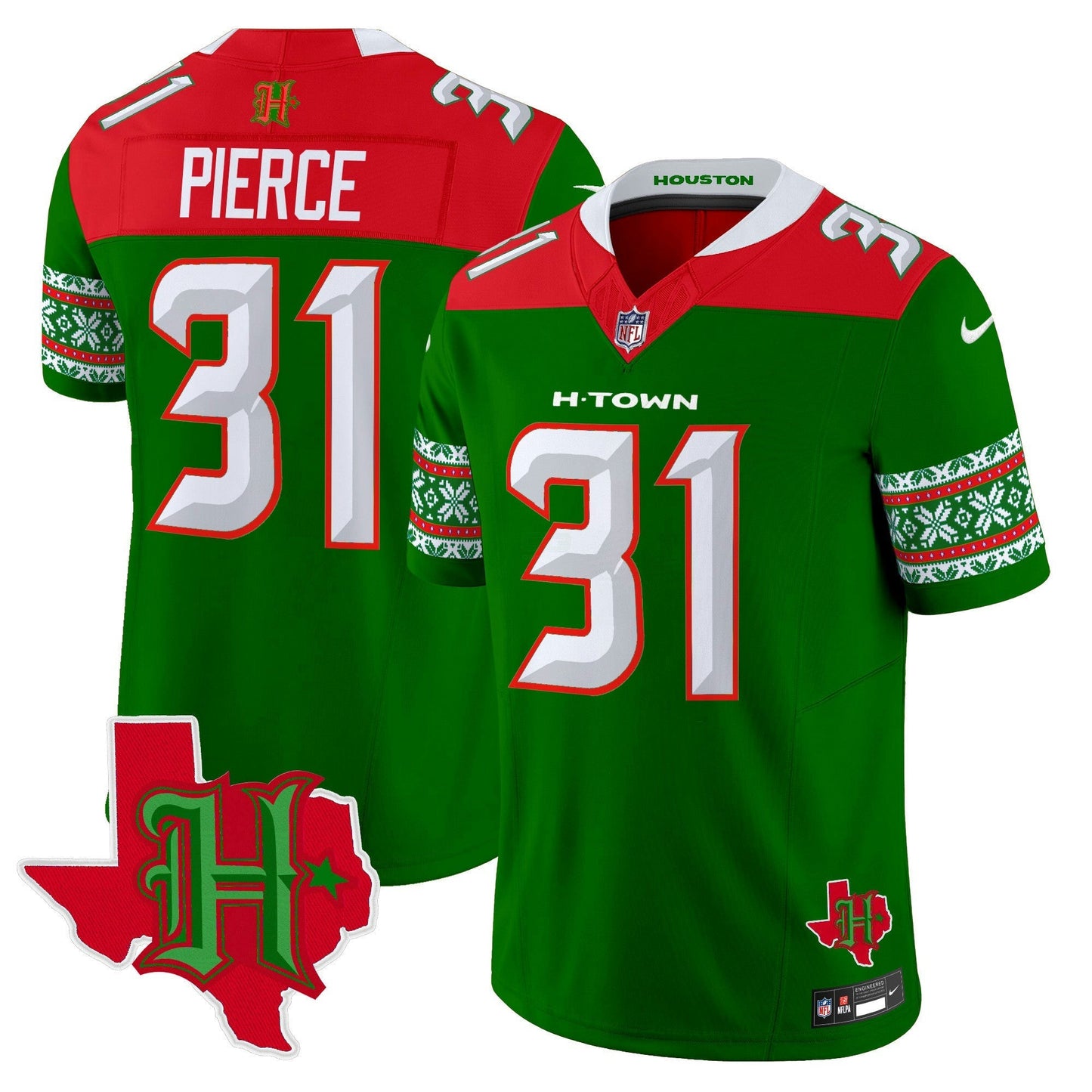 Camisa NFL Men’s Houston 2024 Christmas Vapor Limited Jersey