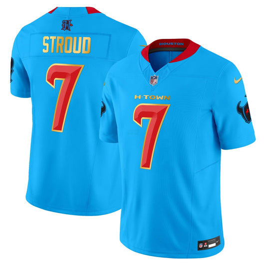 Camisa NFL Men’s Houston 2024 Dourada Trim Vapor Limited Jersey