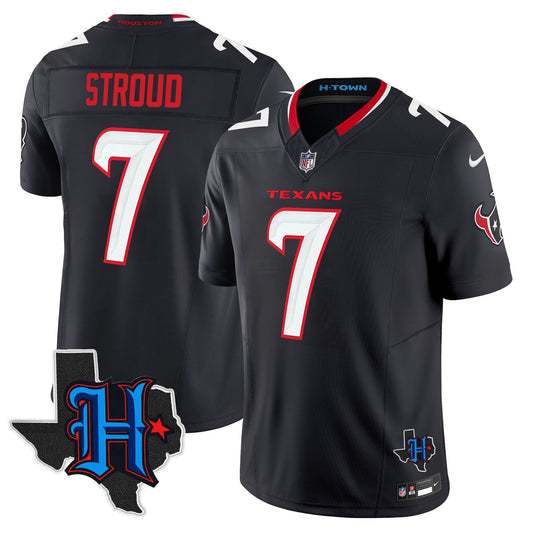 Camisa NFL Men’s Houston 2024 Texas Patch Vapor Limited Jersey