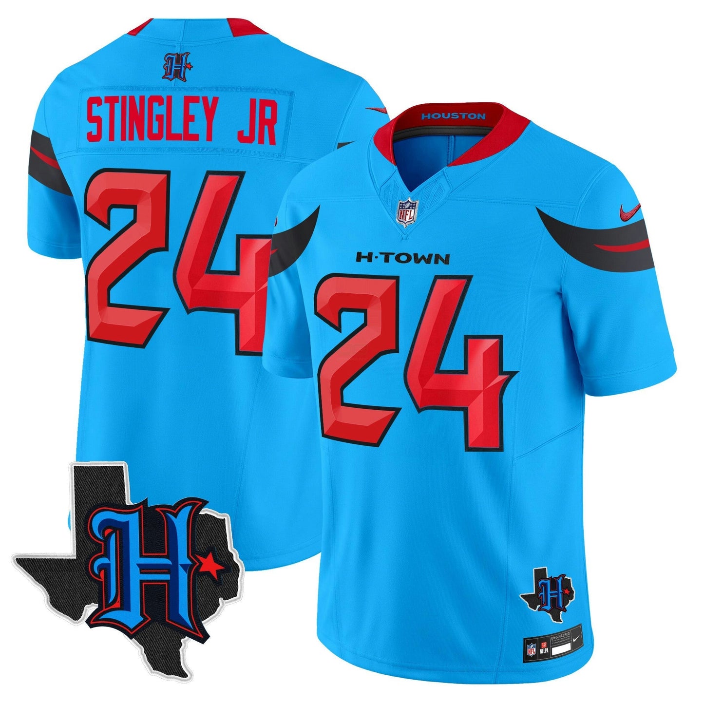 Camisa NFL Men’s Houston 2024 Texas Patch Vapor Limited Jersey V3