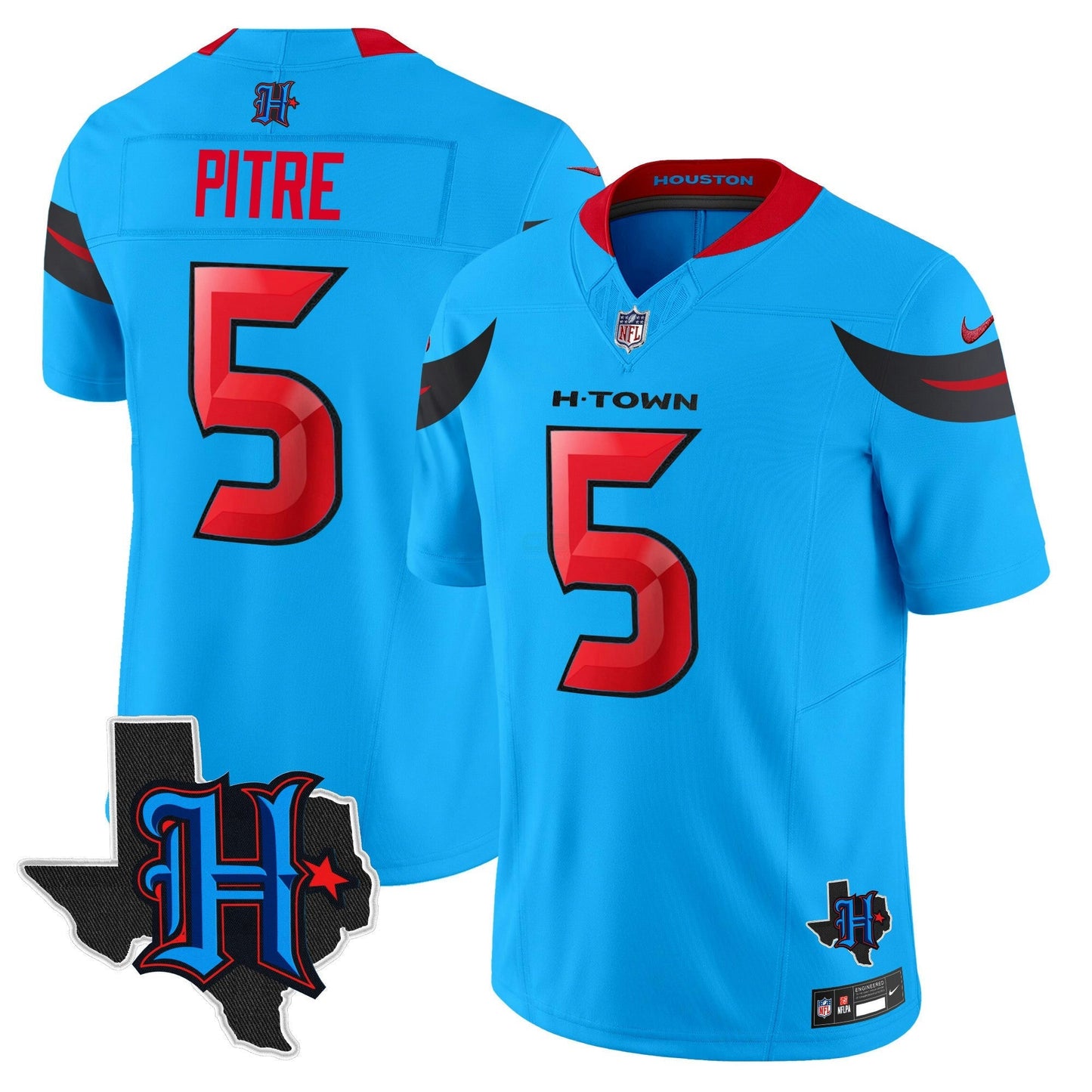 Camisa NFL Men’s Houston 2024 Texas Patch Vapor Limited Jersey V3