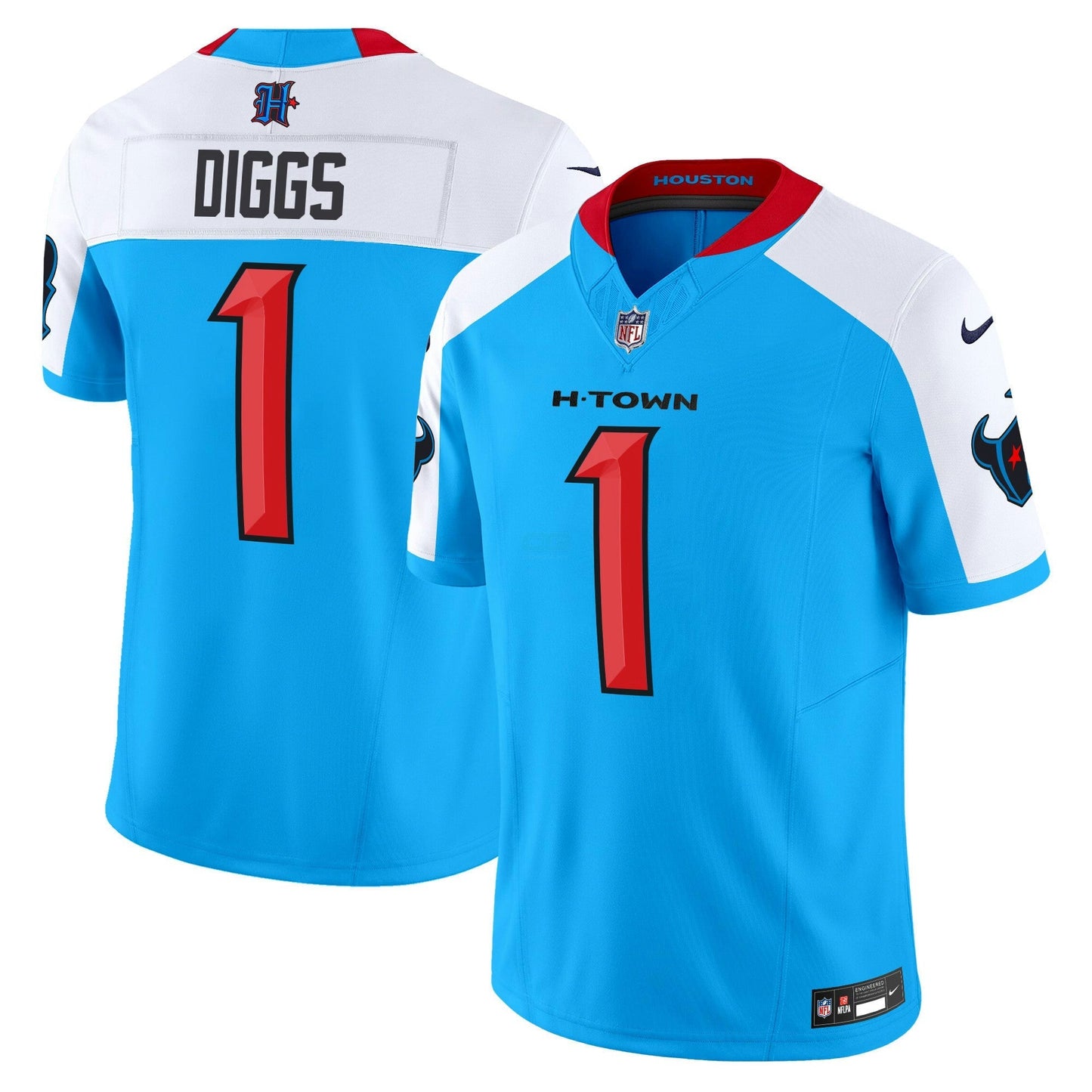Camisa NFL Men’s Houston 2024 Vapor Limited Azul Jersey