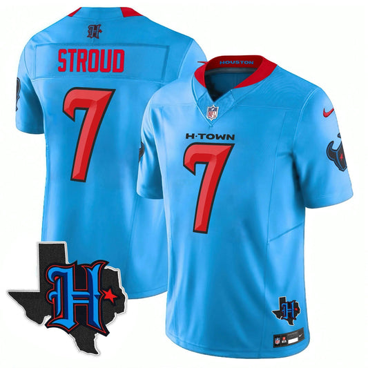 Camisa NFL Men’s Houston 2025 Texas Patch Vapor Limited Jersey V2