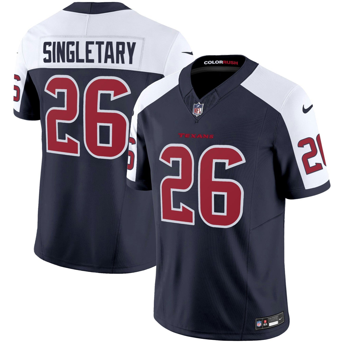 Camisa NFL Men’s Houston Color Rush Legend Vapor Jersey