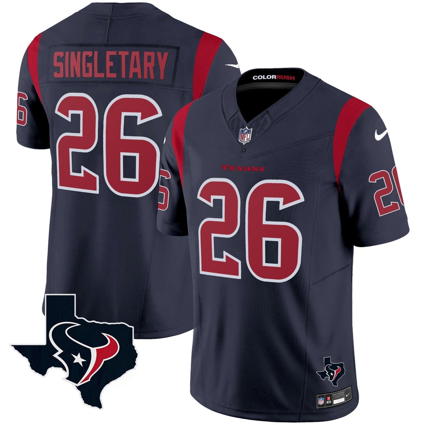 Camisa NFL Men’s Houston Color Rush Legend Vapor Jersey V2