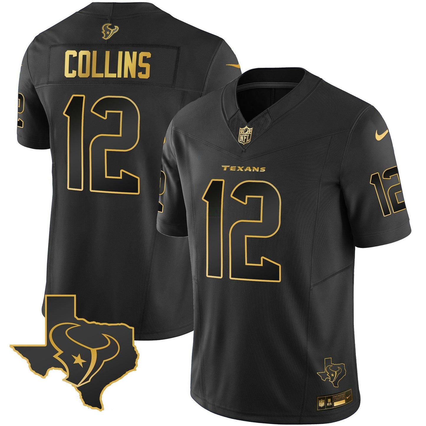 Camisa NFL Men’s Houston Gold Vapor Limited Jersey