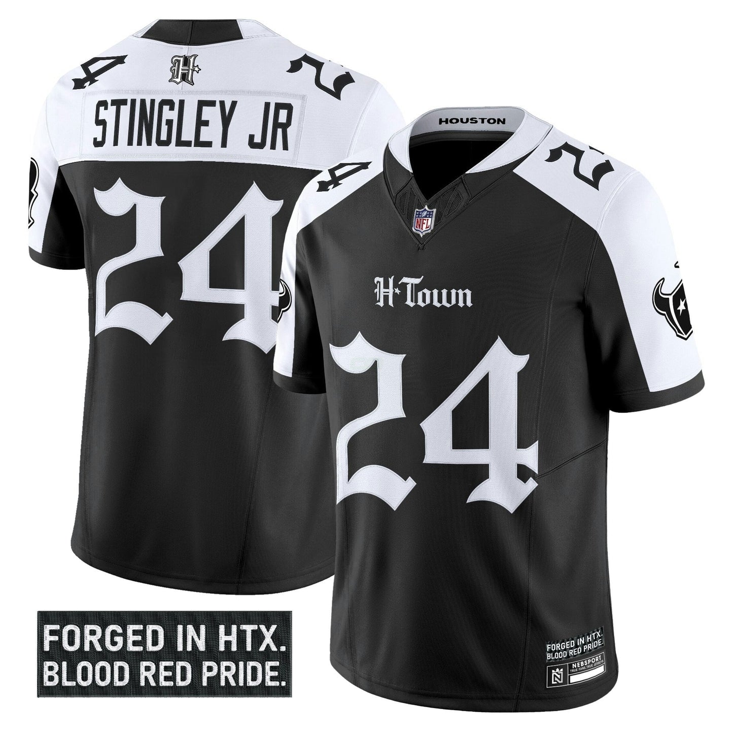 Camisa NFL Men’s Houston ‘Gothic Lone Star Shadows Edition’ Vapor Limited Jersey