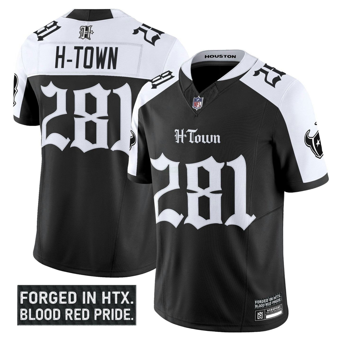 Camisa NFL Men’s Houston ‘Gothic Lone Star Shadows Edition’ Vapor Limited Jersey