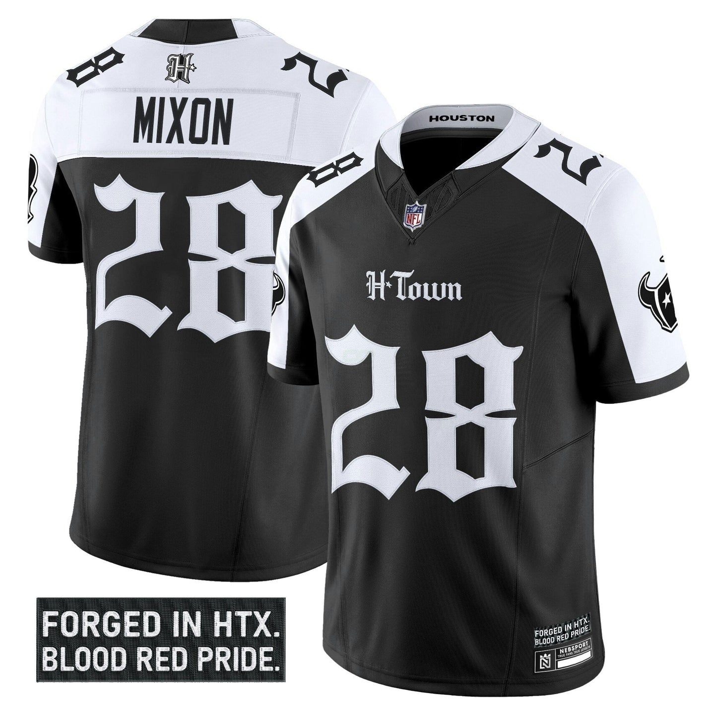 Camisa NFL Men’s Houston ‘Gothic Lone Star Shadows Edition’ Vapor Limited Jersey