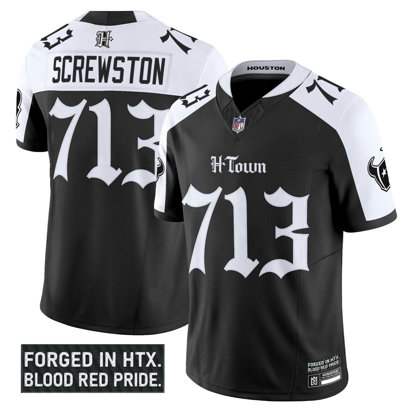 Camisa NFL Men’s Houston ‘Gothic Lone Star Shadows Edition’ Vapor Limited Jersey