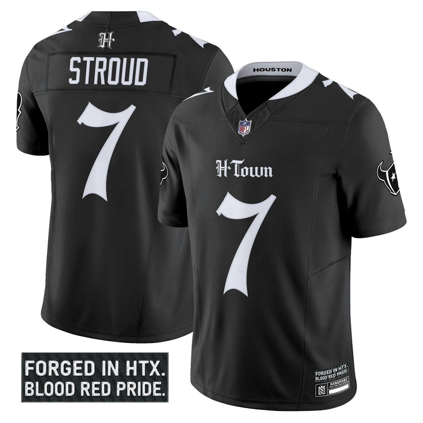 Camisa NFL Men’s Houston ‘Gothic Lone Star Shadows Edition’ Vapor Limited Jersey