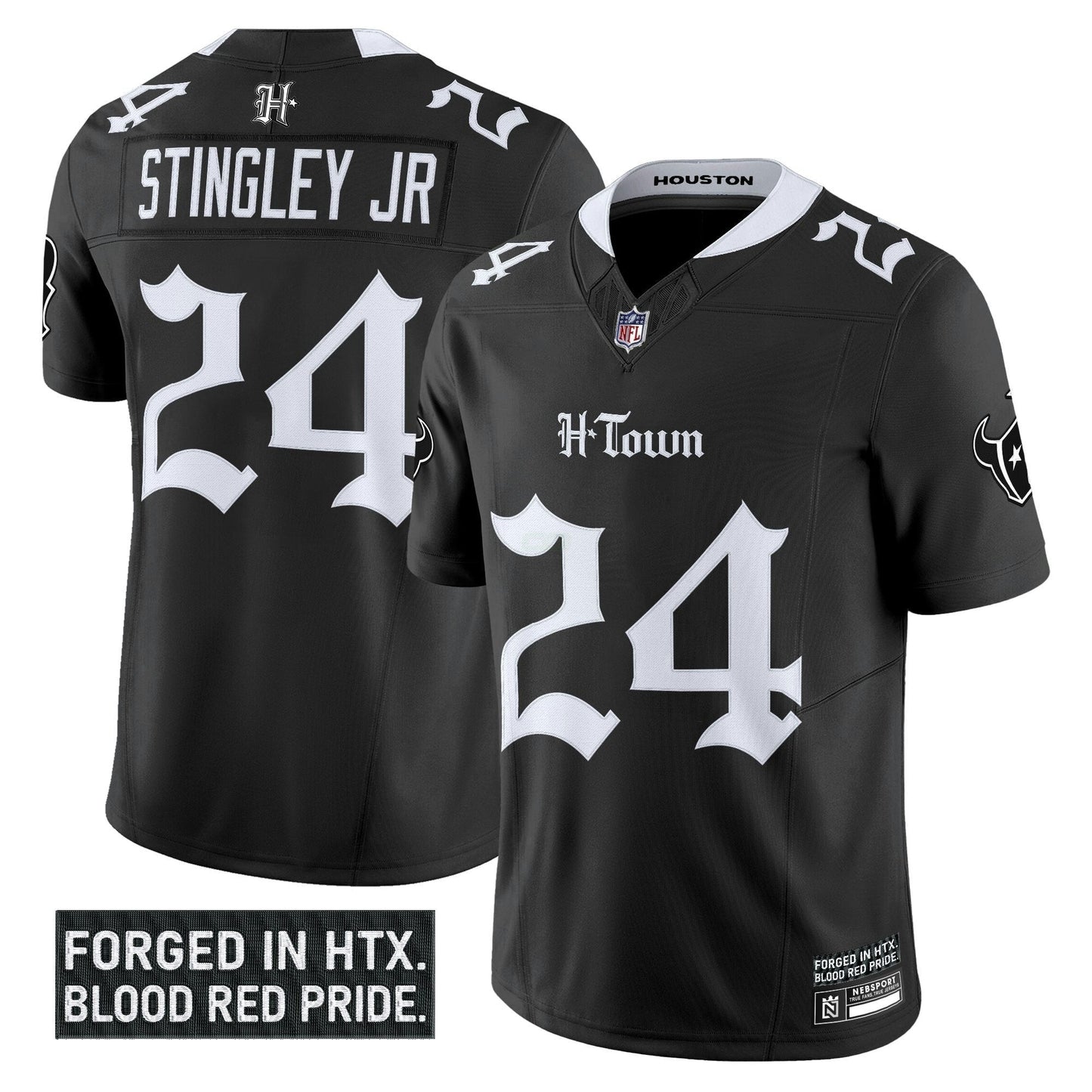 Camisa NFL Men’s Houston ‘Gothic Lone Star Shadows Edition’ Vapor Limited Jersey