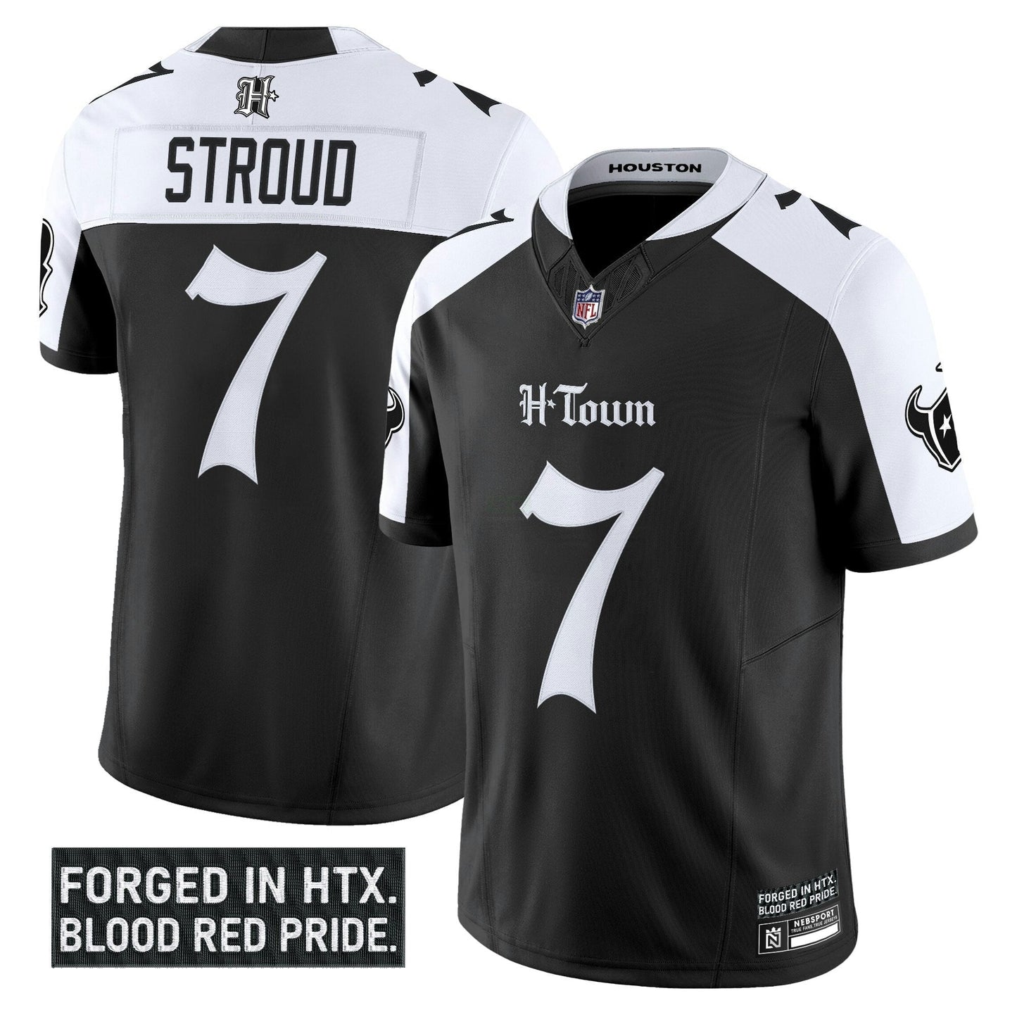 Camisa NFL Men’s Houston ‘Gothic Lone Star Shadows Edition’ Vapor Limited Jersey