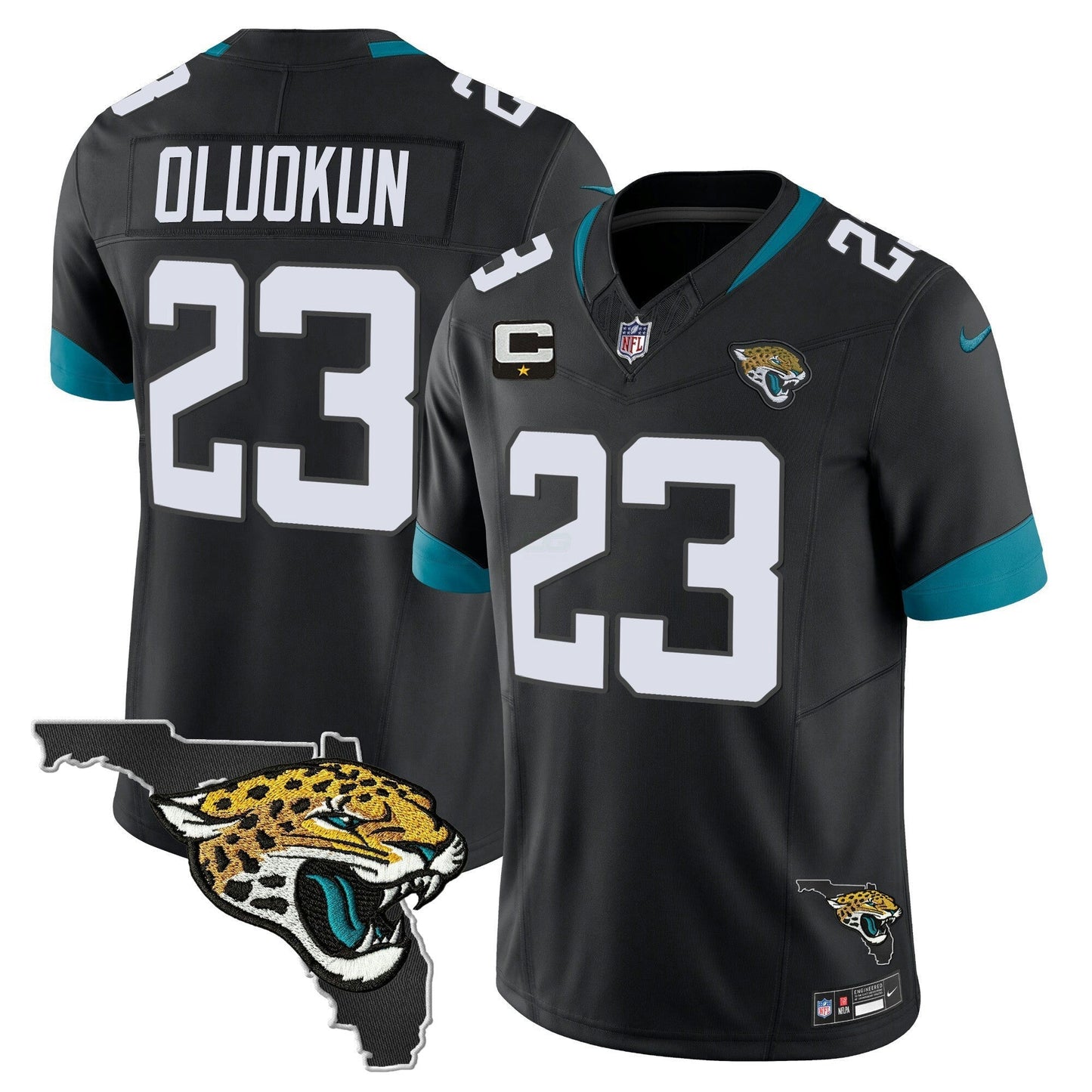 Camisa NFL Men’s Jacksonville Florida Patch Vapor Jersey