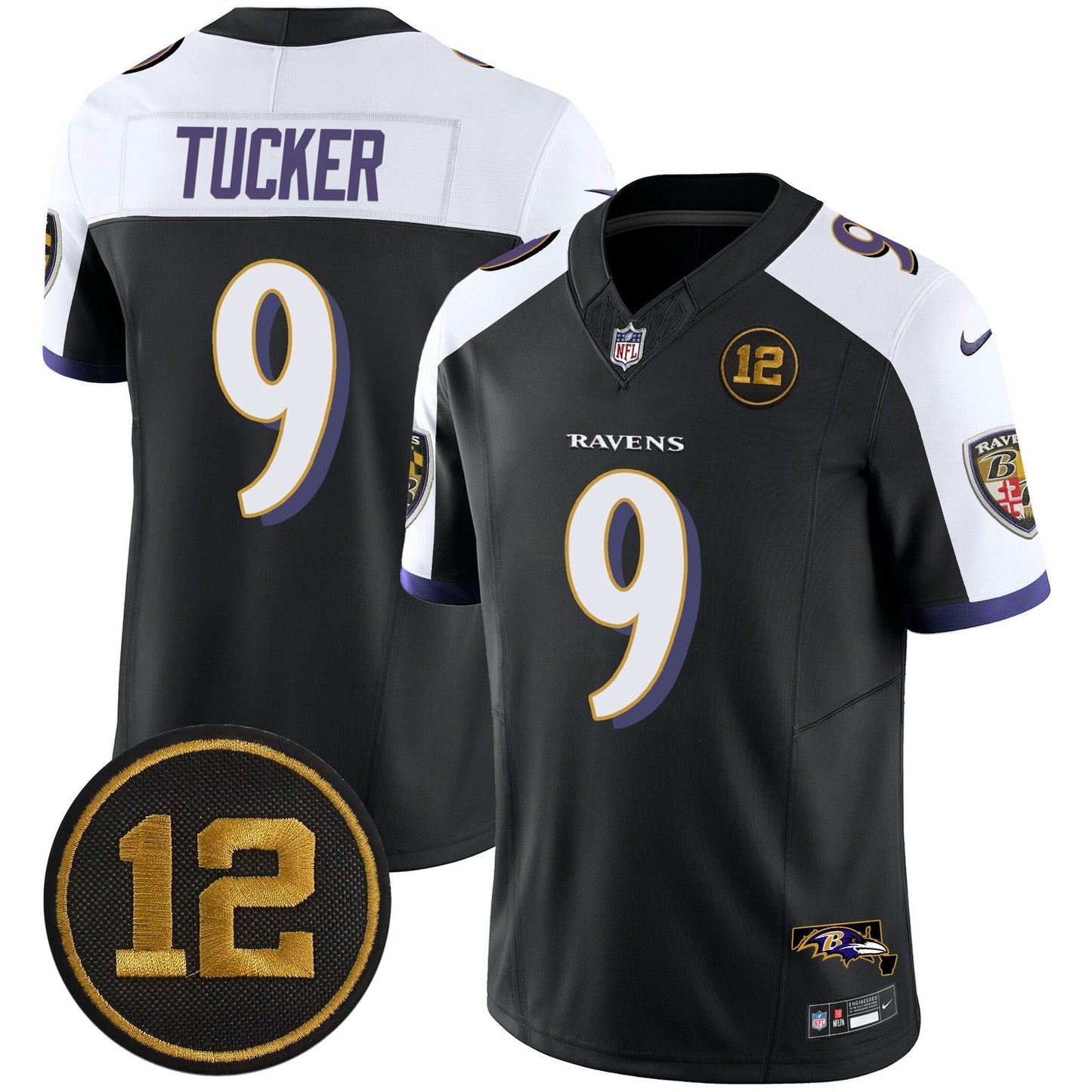 Camisa NFL Men’s Jacoby Jones Patch Vapor Limited Jersey