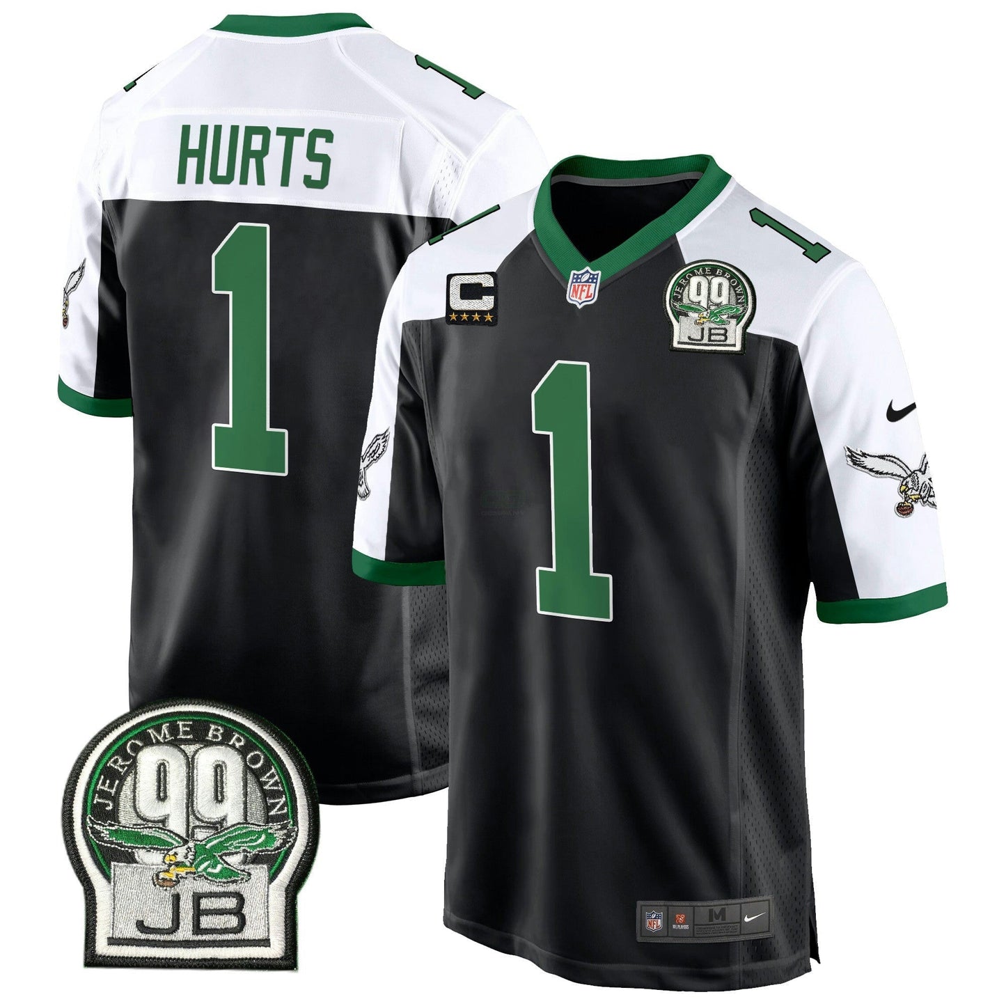 Camisa NFL Men’s Jerome Brown Patch Kelly Green Game Jersey