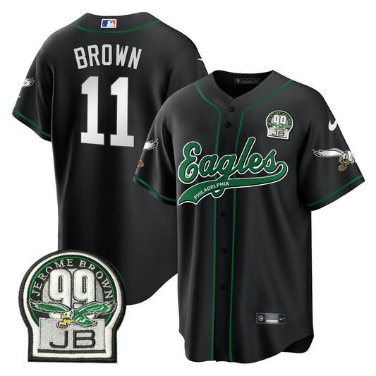 Camisa NFL Men’s Jerome Brown Retired Patch Kelly Green Jersey