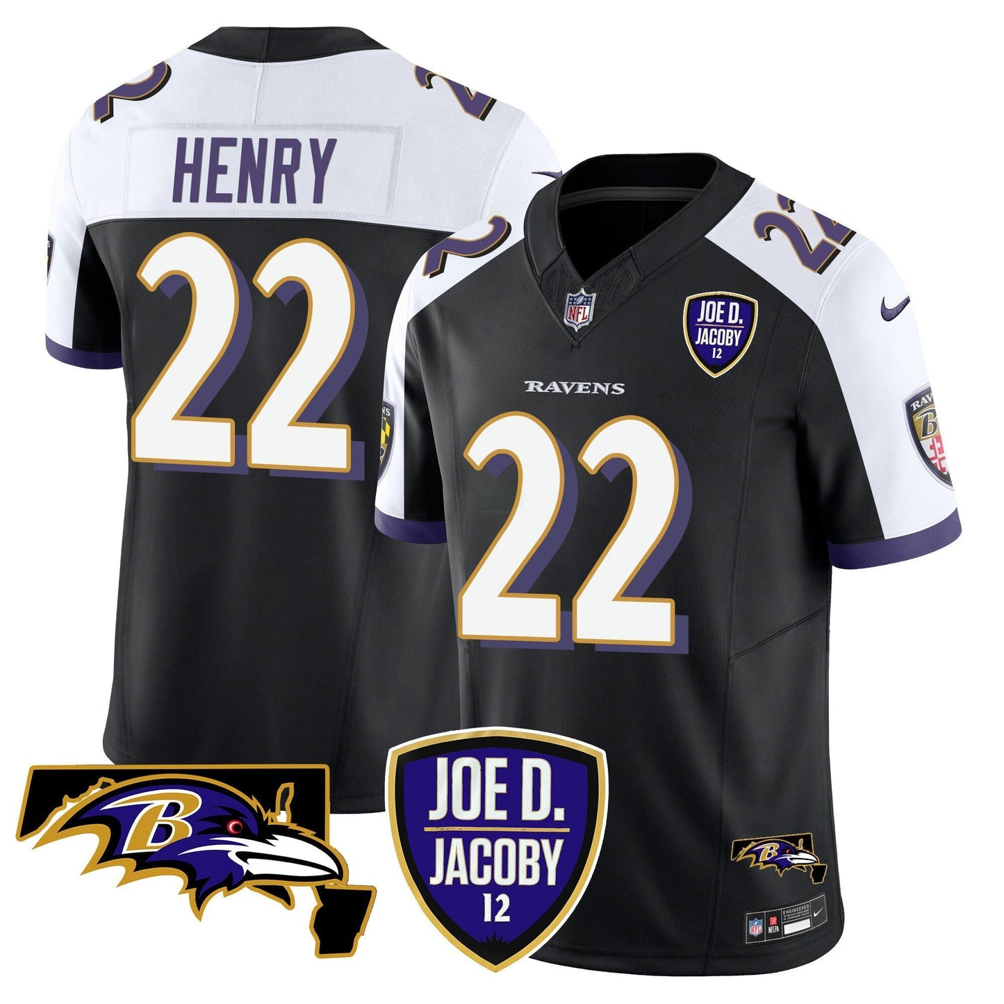Camisa NFL Men’s Joe D & Jacoby Patch Vapor Limited Jersey
