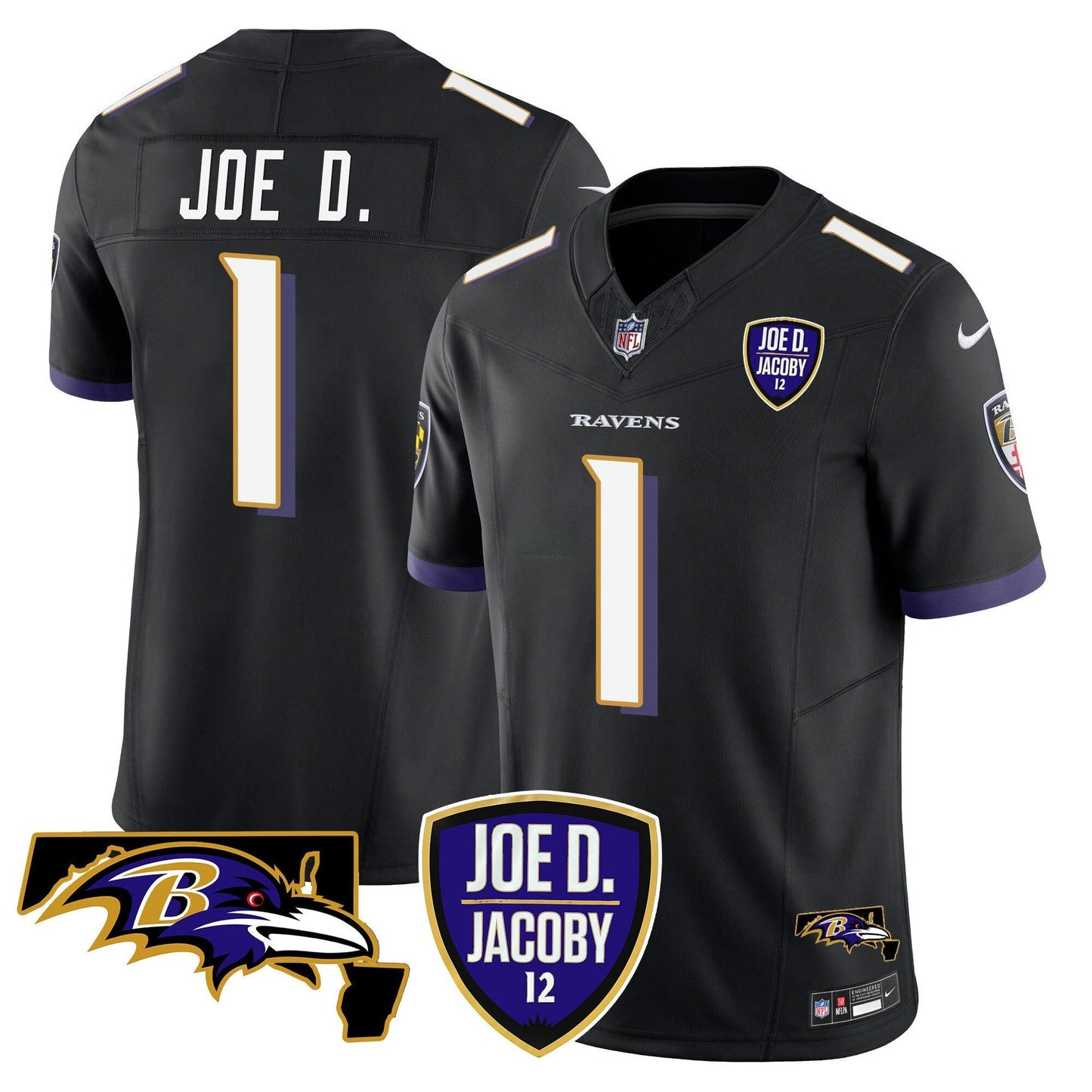 Camisa NFL Men’s Joe D & Jacoby Patch Vapor Limited Jersey