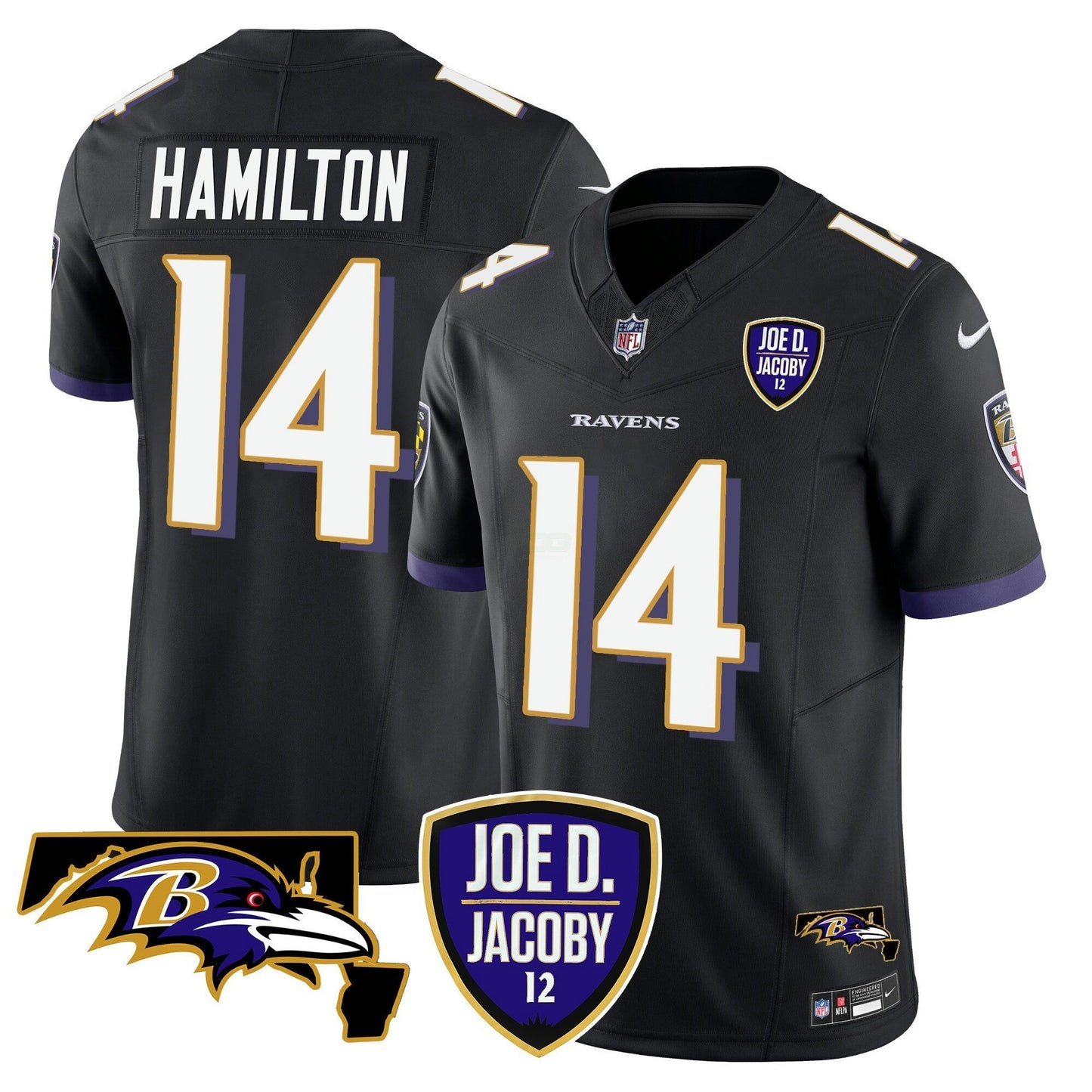 Camisa NFL Men’s Joe D & Jacoby Patch Vapor Limited Jersey