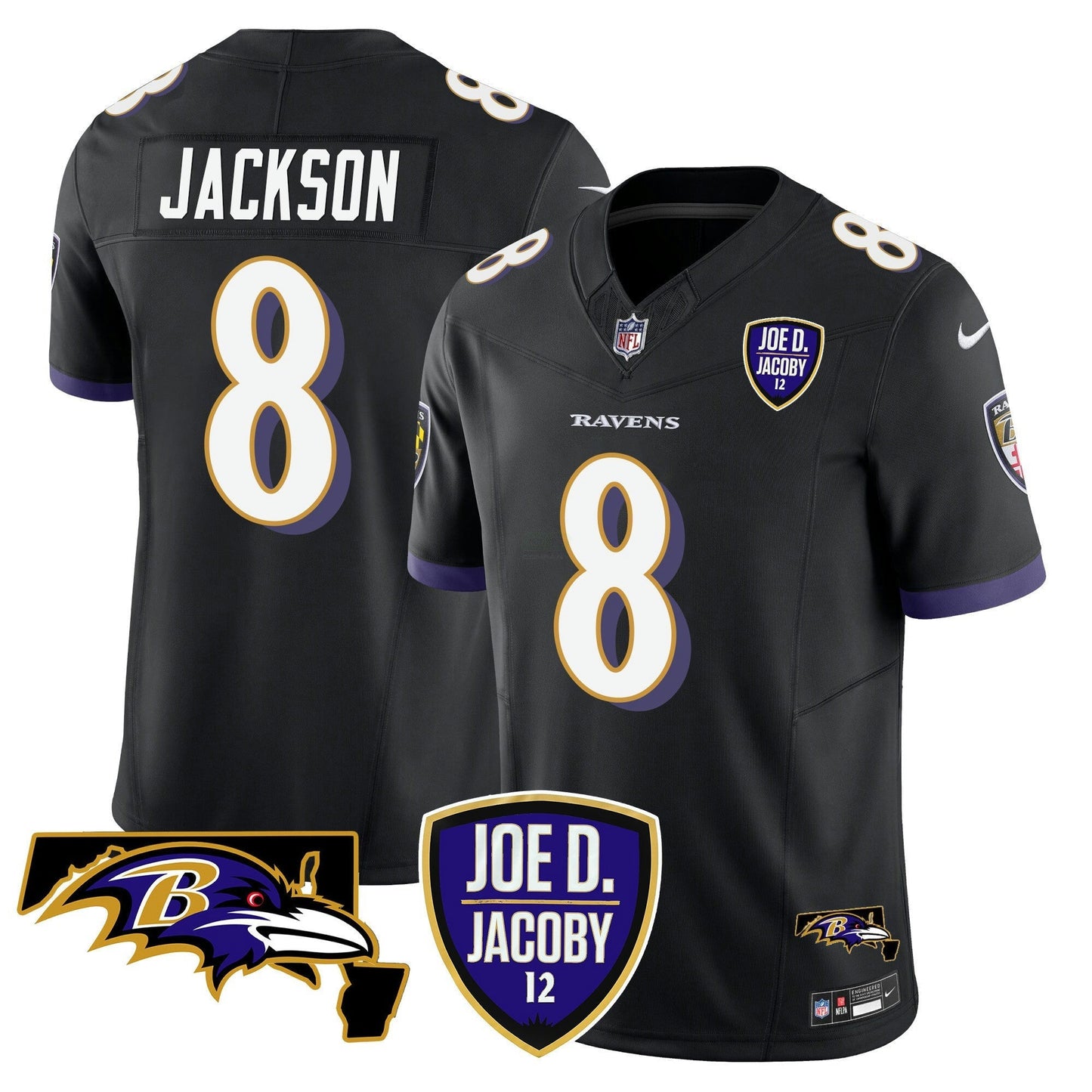 Camisa NFL Men’s Joe D & Jacoby Patch Vapor Limited Jersey