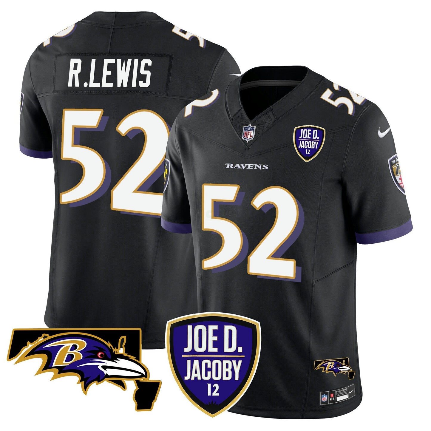 Camisa NFL Men’s Joe D & Jacoby Patch Vapor Limited Jersey