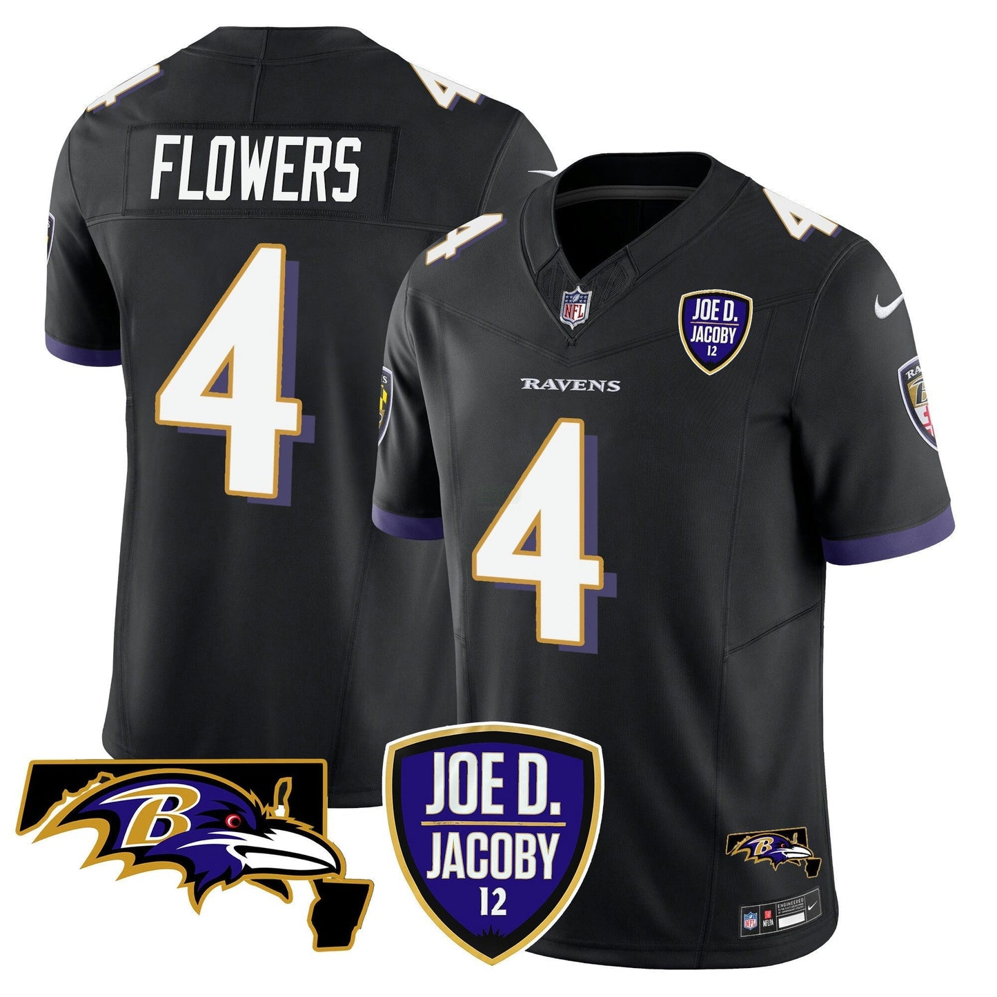 Camisa NFL Men’s Joe D & Jacoby Patch Vapor Limited Jersey