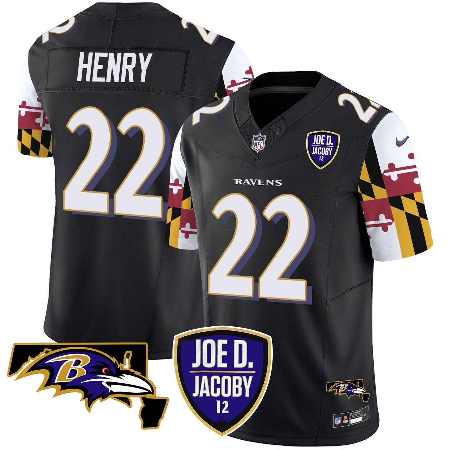Camisa NFL Men’s Joe D & Jacoby Patch Vapor Limited Jersey V2