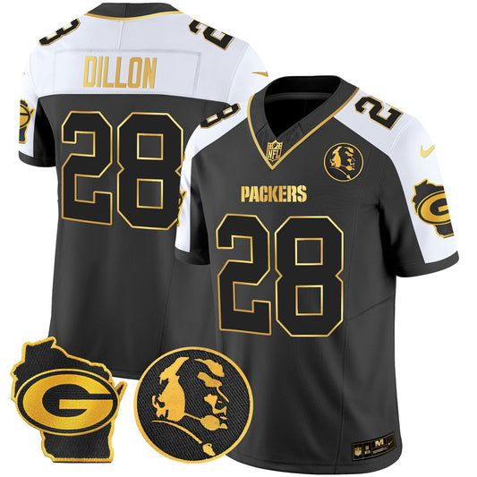 Camisa NFL Men’s John Madden & Home Patch Dourada Vapor Limited Jersey